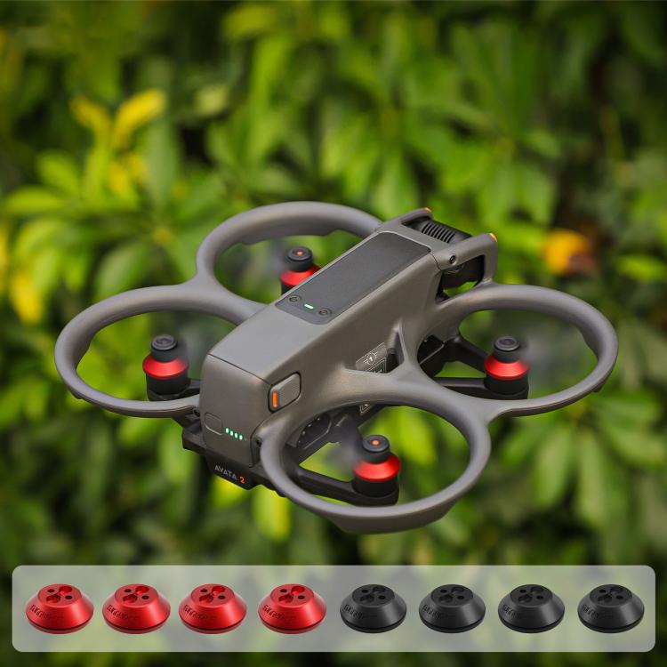 For DJI Avata 2 Sunnylife AT2-MD787 Motor Anti-dust Cover Aluminum Alloy Motor Protection Cover(Black)