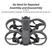 For DJI Avata 2 Sunnylife AT2-MD787 Motor Anti-dust Cover Aluminum Alloy Motor Protection Cover(Black)