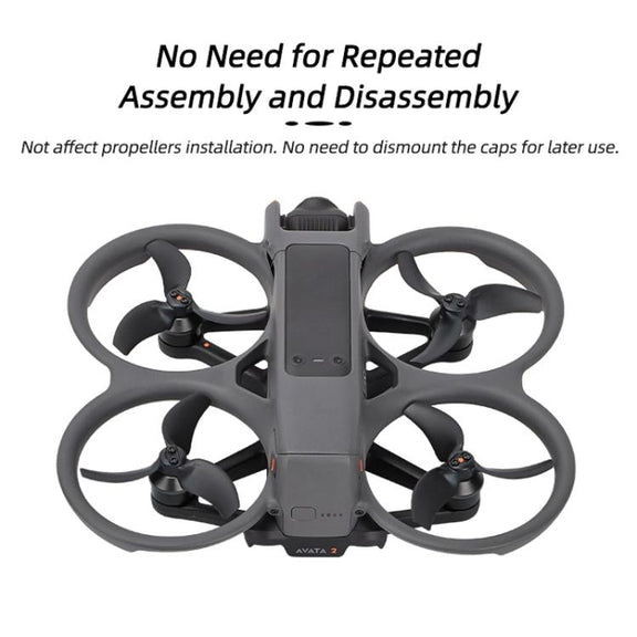 For DJI Avata 2 Sunnylife AT2-MD787 Motor Anti-dust Cover Aluminum Alloy Motor Protection Cover(Black)