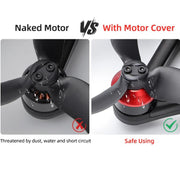 For DJI Avata 2 Sunnylife AT2-MD787 Motor Anti-dust Cover Aluminum Alloy Motor Protection Cover(Black)