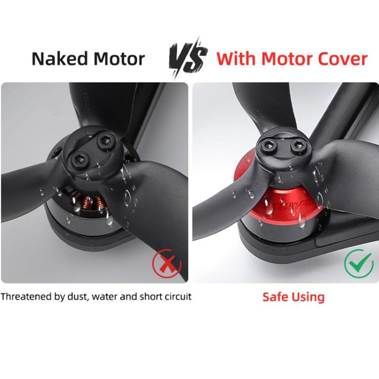 For DJI Avata 2 Sunnylife AT2-MD787 Motor Anti-dust Cover Aluminum Alloy Motor Protection Cover(Black)