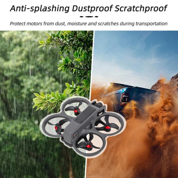 For DJI Avata 2 Sunnylife AT2-MD787 Motor Anti-dust Cover Aluminum Alloy Motor Protection Cover(Black)
