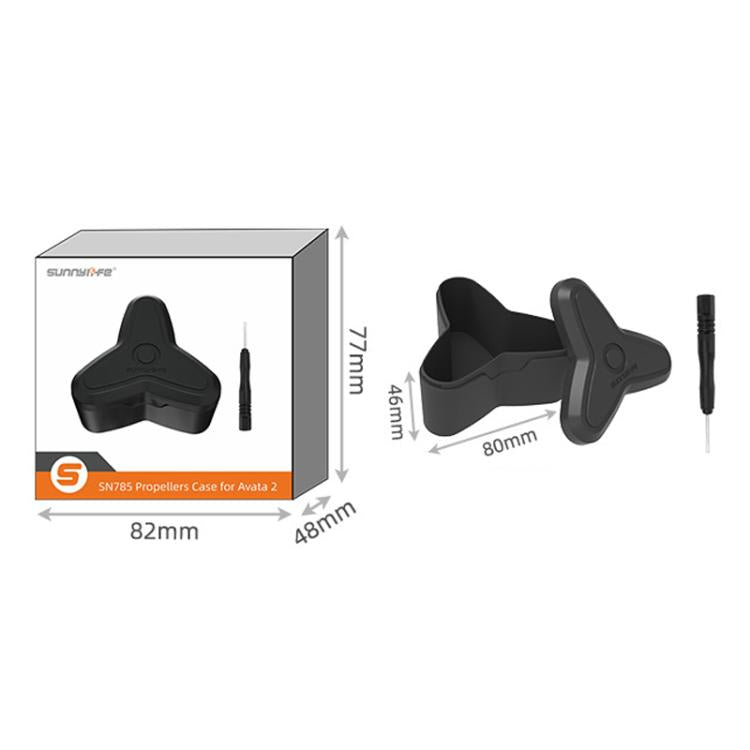 For DJI Avata 2 Sunnylife AT2-SN785 Paddle Blade Storage Box(Black) - free shipping - PMC Jewellery - Order now!