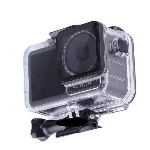 For DJI Osmo Action 3/4/5 Water-resistant Case 5m Underwater Touchscreen Dive Housin(Transparent)