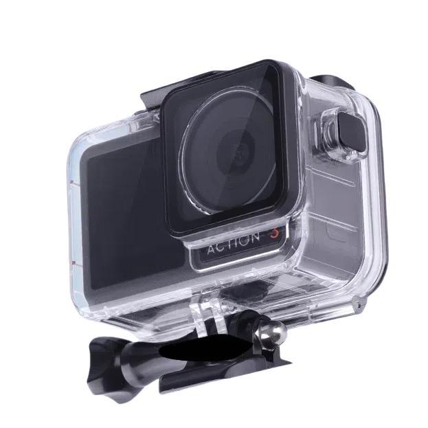 For DJI Osmo Action 3/4/5 Water-resistant Case 5m Underwater Touchscreen Dive Housin(Transparent)