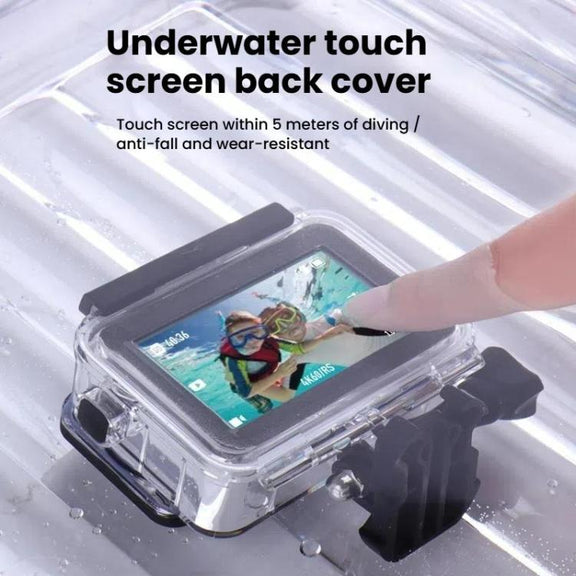 For DJI Osmo Action 3/4/5 Water-resistant Case 5m Underwater Touchscreen Dive Housin(Transparent)