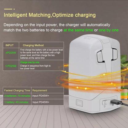 For DJI Flip YX Dual-Slot Vertical Bttery Charger Charging Station With Color Screen - free shipping - PMC Jewellery - Order now!