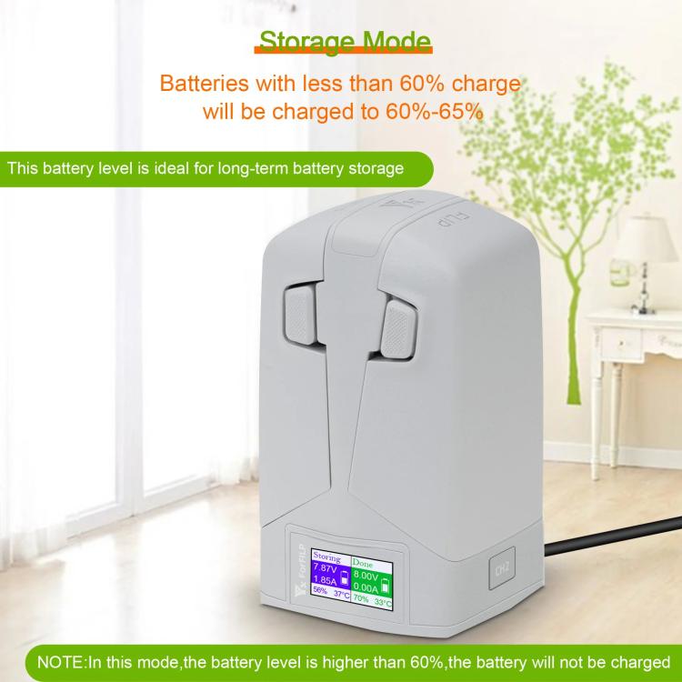For DJI Flip YX Dual-Slot Vertical Bttery Charger Charging Station With Color Screen - free shipping - PMC Jewellery - Order now!
