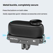 For Insta360 GO 3 / 3S HEPAIL AC69 Aluminium Alloy Quick-Release Charging Base