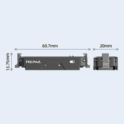 For Insta360 GO 3 / 3S HEPAIL AC69 Aluminium Alloy Quick-Release Charging Base - free shipping - PMC Jewellery - Order now!