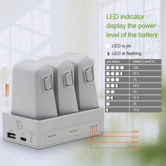 For DJI Flip YX 3-Way Charger Bidirectional Battery Management System