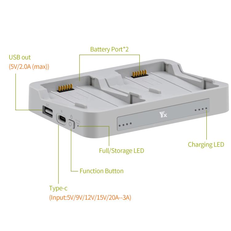 For DJI Flip YX Parallel Charger Hub Bidirectional Battery Management System - free shipping - PMC Jewellery - Order now!