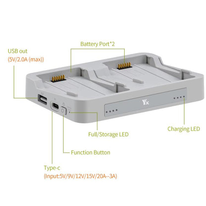 For DJI Flip YX Parallel Charger Hub Bidirectional Battery Management System - free shipping - PMC Jewellery - Order now!