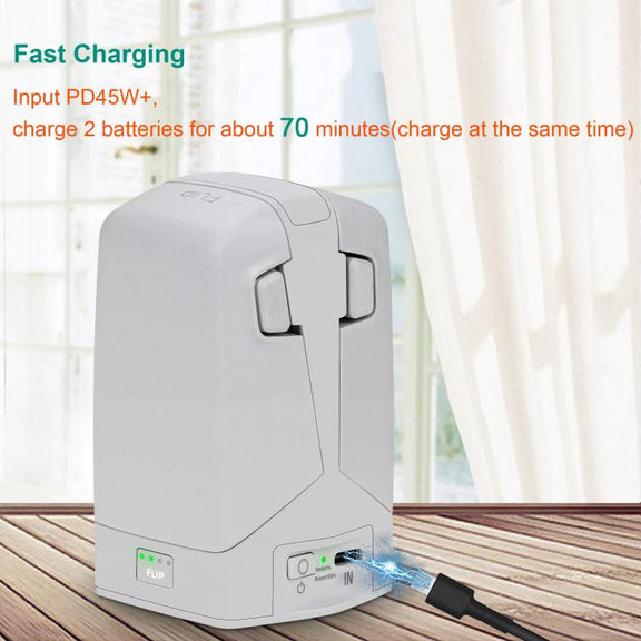 For DJI Flip YX 2-way Vertical Battery Charger Bidirectional Battery Management System
