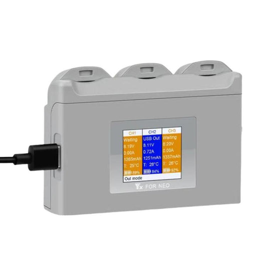 For DJI Neo Battery Charger YX 3-way Color Screen Charger Hub Charging Station - free shipping - PMC Jewellery - Order now!