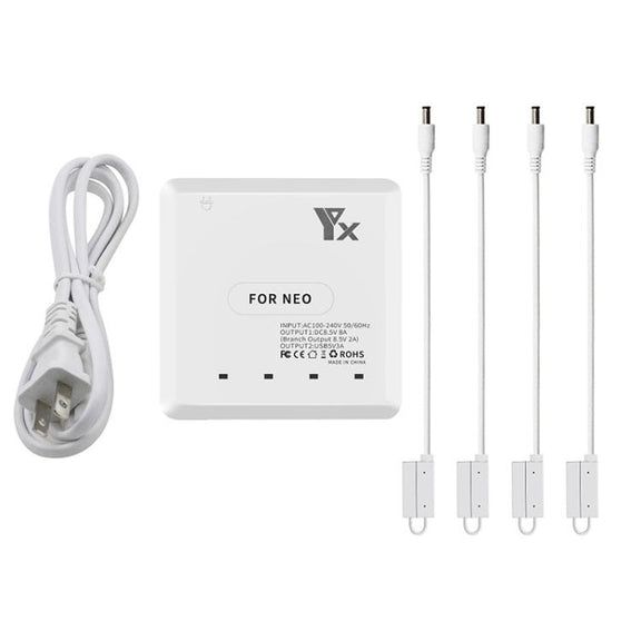 For DJI Neo Drone YX 4-port Battery Charger Charging Hub US Plug