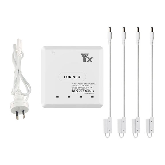 For DJI Neo Drone YX 4-port Battery Charger Charging Hub AU Plug