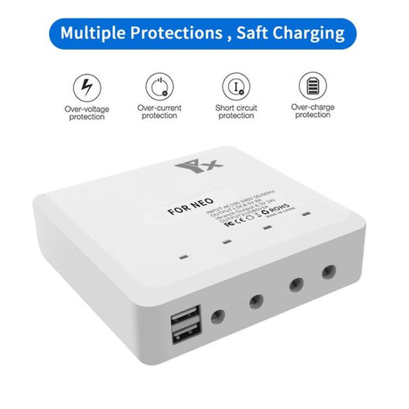 For DJI Neo Drone YX 4-port Battery Charger Charging Hub AU Plug