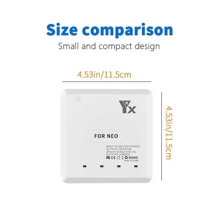 For DJI Neo Drone YX 4-port Battery Charger Charging Hub AU Plug