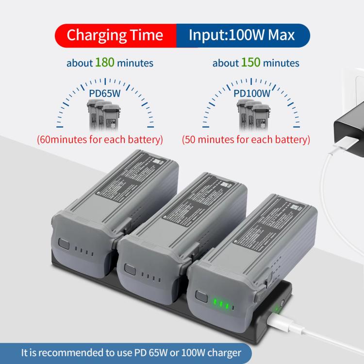 For DJI Air 3/Air 3S Battery Charger YX 3-way Charging Butler Drone Accessories - free shipping - PMC Jewellery - Order now!