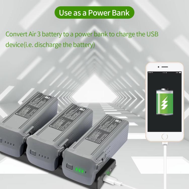 For DJI Air 3/Air 3S Battery Charger YX 3-way Charging Butler Drone Accessories - free shipping - PMC Jewellery - Order now!