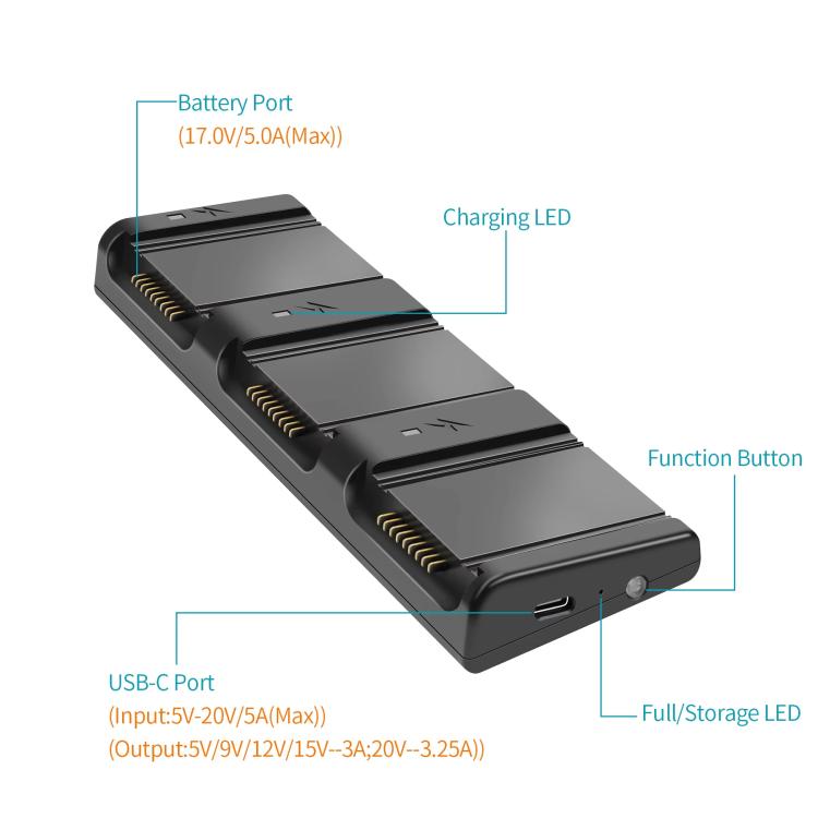 For DJI Air 3/Air 3S Battery Charger YX 3-way Charging Butler Drone Accessories - free shipping - PMC Jewellery - Order now!