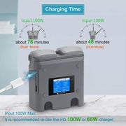 For DJI Air 3/Air 3S YX 2-Way Battery Charger Charging Butler With Color Screen Drone Accessories