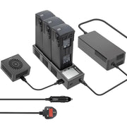 For DJI Mavic 3 YX Battery Charger Discharger Hub 3-in-1 Smart Charging Station With Color Screen UK Plug
