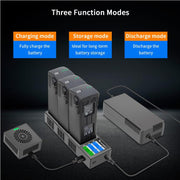 For DJI Mavic 3 YX Battery Charger Discharger Hub 3-in-1 Smart Charging Station With Color Screen EU Plug