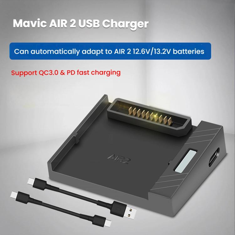 For DJI Air 2/Air 2S Battery Charger with QC3.0 & PD Fast Charge Auto-Smart Compatible Charging - free shipping - PMC Jewellery - Order now!
