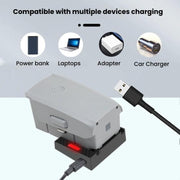 For DJI Air 2/Air 2S Battery Charger with QC3.0 & PD Fast Charge Auto-Smart Compatible Charging