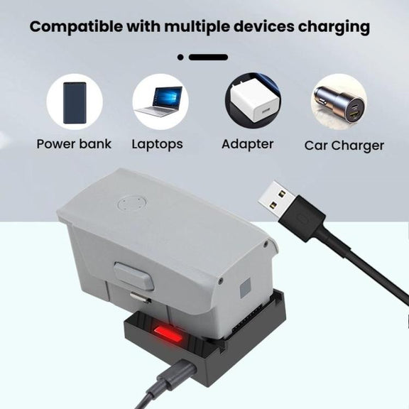For DJI Air 2/Air 2S Battery Charger with QC3.0 & PD Fast Charge Auto-Smart Compatible Charging