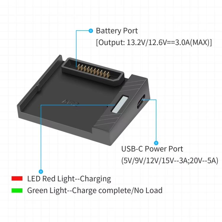 For DJI Air 2/Air 2S Battery Charger with QC3.0 & PD Fast Charge Auto-Smart Compatible Charging - free shipping - PMC TechLife - Order now!