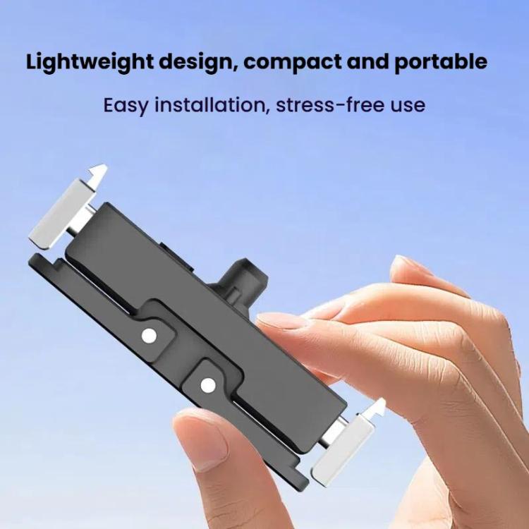 For GoPro HERO13 Black HEPAIL AC67 Magnetic Metal Quick Release Base