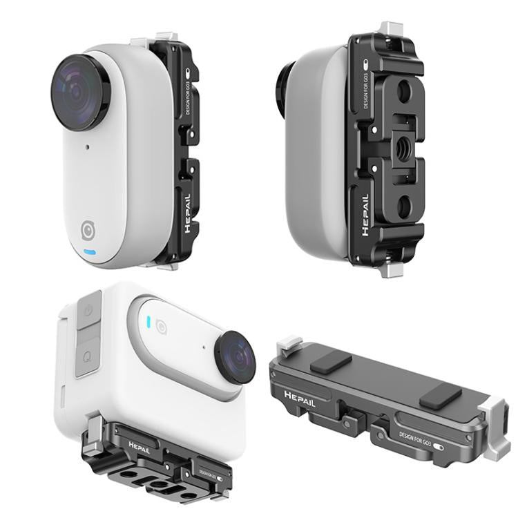 For Insta360 GO 3 / 3S HEPAIL AC-08 Aluminium Alloy Magnetic Quick Release Base - free shipping - PMC Jewellery - Order now!
