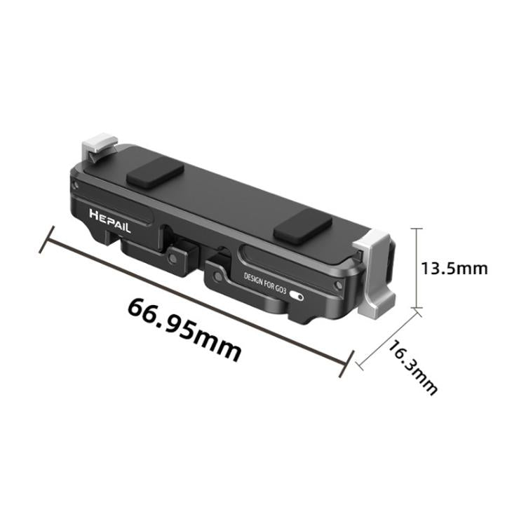 For Insta360 GO 3 / 3S HEPAIL AC-08 Aluminium Alloy Magnetic Quick Release Base - free shipping - PMC Jewellery - Order now!