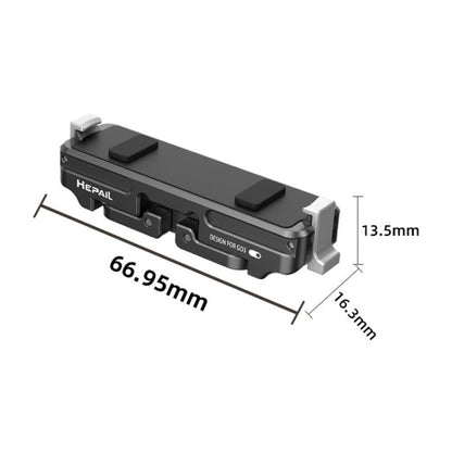 For Insta360 GO 3 / 3S HEPAIL AC-08 Aluminium Alloy Magnetic Quick Release Base - free shipping - PMC Jewellery - Order now!