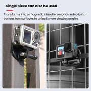 HEPAIL AC76 Action Camera Mobile Phone Magnetic Neck Strap Mount