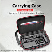 For Insta360 X5 / X4 Camera SYMIK Large Capacity Storage Bag Handbag Messenger Carrying Case(Black)