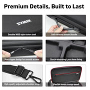 For Insta360 X5 / X4 Camera SYMIK Large Capacity Storage Bag Handbag Messenger Carrying Case(Black)