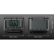 For GoPro HERO13 Black Triple Battery Charger Smart Charging Dock With OLED Display(Transparent Black)