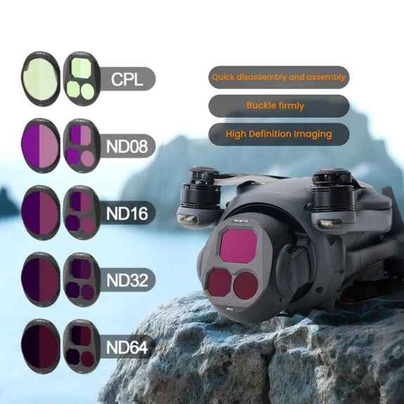 For DJI Mavic 4 Pro RCSTQ Lens Filter, Style: ND16