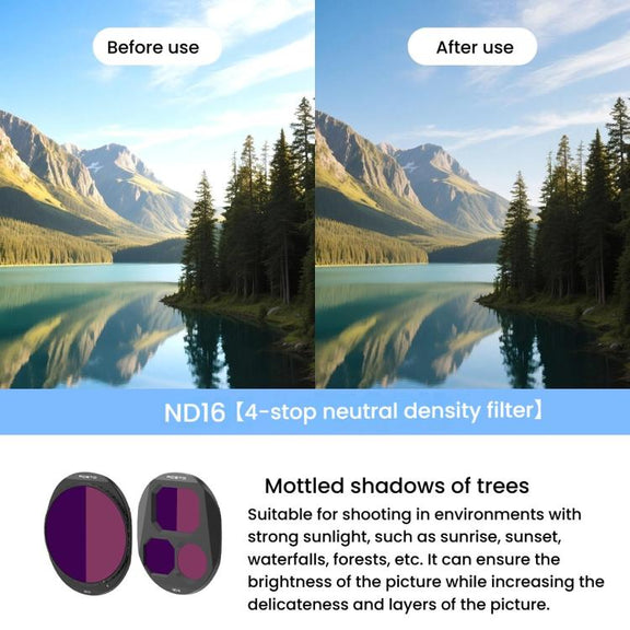 For DJI Mavic 4 Pro RCSTQ Lens Filter, Style: CPL+ND8/PL+ND16/PL+ND32/PL