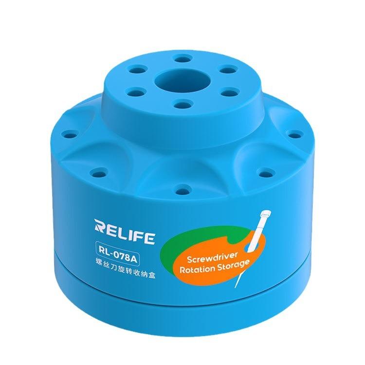 RELIFE RL-078A Screwdriver Rotating Storage Box Mobile Phone Repair Screwdriver Bit Storage Box - free shipping - PMC TechLife - Order now!