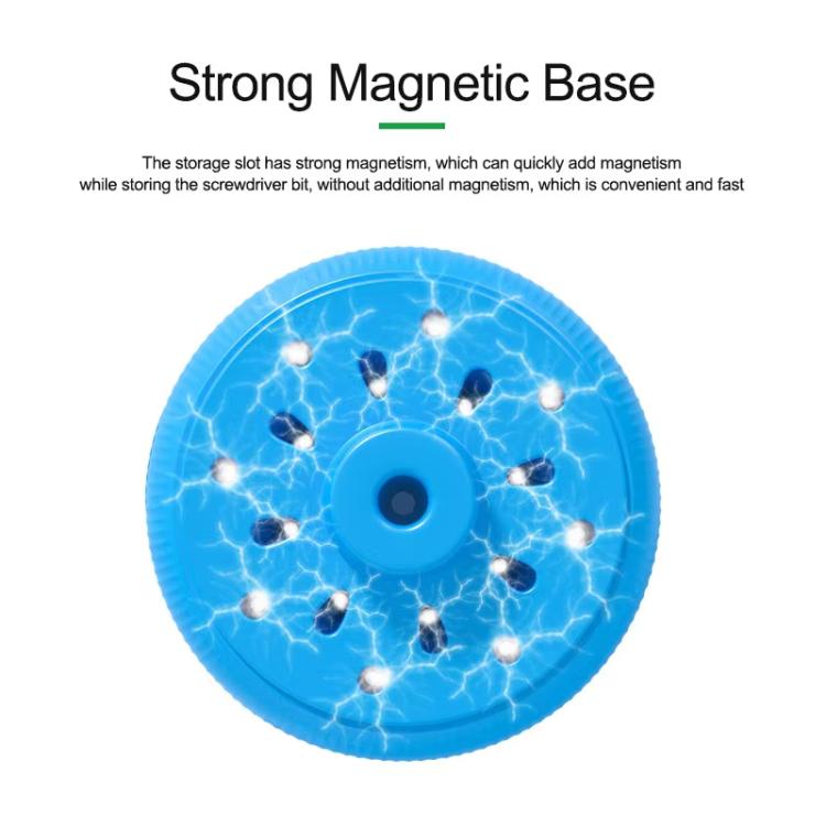 RELIFE RL-078 Magnetic Screwdriver Rotating Box 360-degree Rotation 17-slot Screwdriver Storage Box