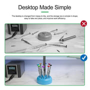 RELIFE RL-078 Magnetic Screwdriver Rotating Box 360-degree Rotation 17-slot Screwdriver Storage Box
