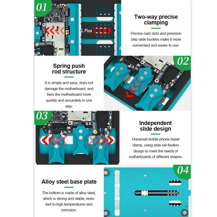 RELIFE RL-601L Plus Motherboard Repair Platform Multifunctional Fixture High Temperature Resistant Clamp