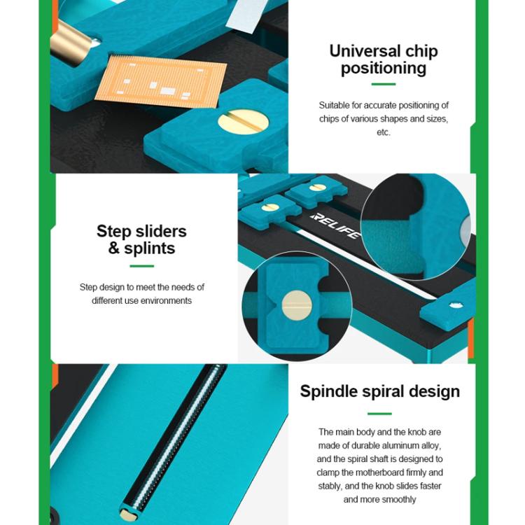 RELIFE RL-601L Mini Rotary Mobile Phone Motherboard Repair Multi-Use Card Holder High Temperature Resistant Fixed Card Slot - free shipping - PMC Jewellery - Order now!