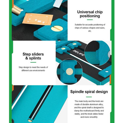 RELIFE RL-601L Mini Rotary Mobile Phone Motherboard Repair Multi-Use Card Holder High Temperature Resistant Fixed Card Slot - free shipping - PMC Jewellery - Order now!