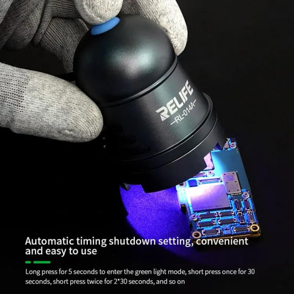 RELIFE RL-014A Mobile Phone Repair UV Glue Ultraviolet Curing Lamp Fluorescent Detection Green Oil Curing Light